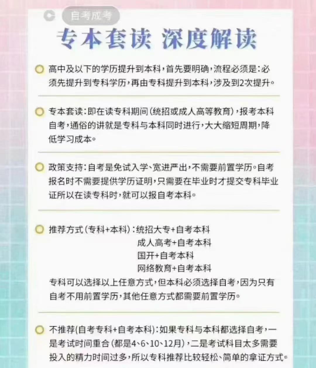 成人小学学历怎样提高到本科